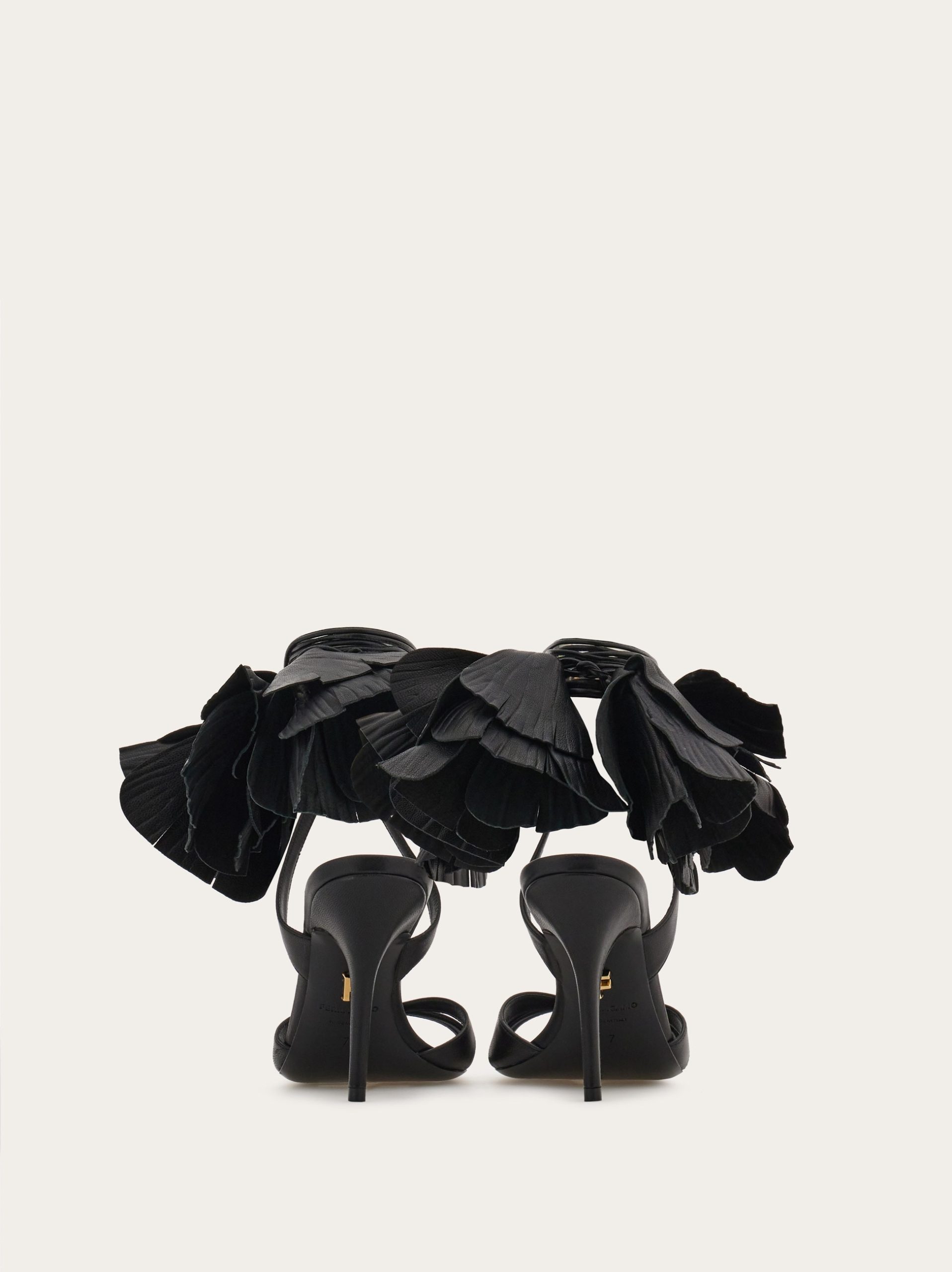 Ferragamo Flower embellished high heel sandal - Image 7